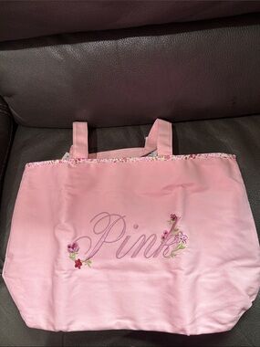 Victoria secret Pink floral pink tote bag